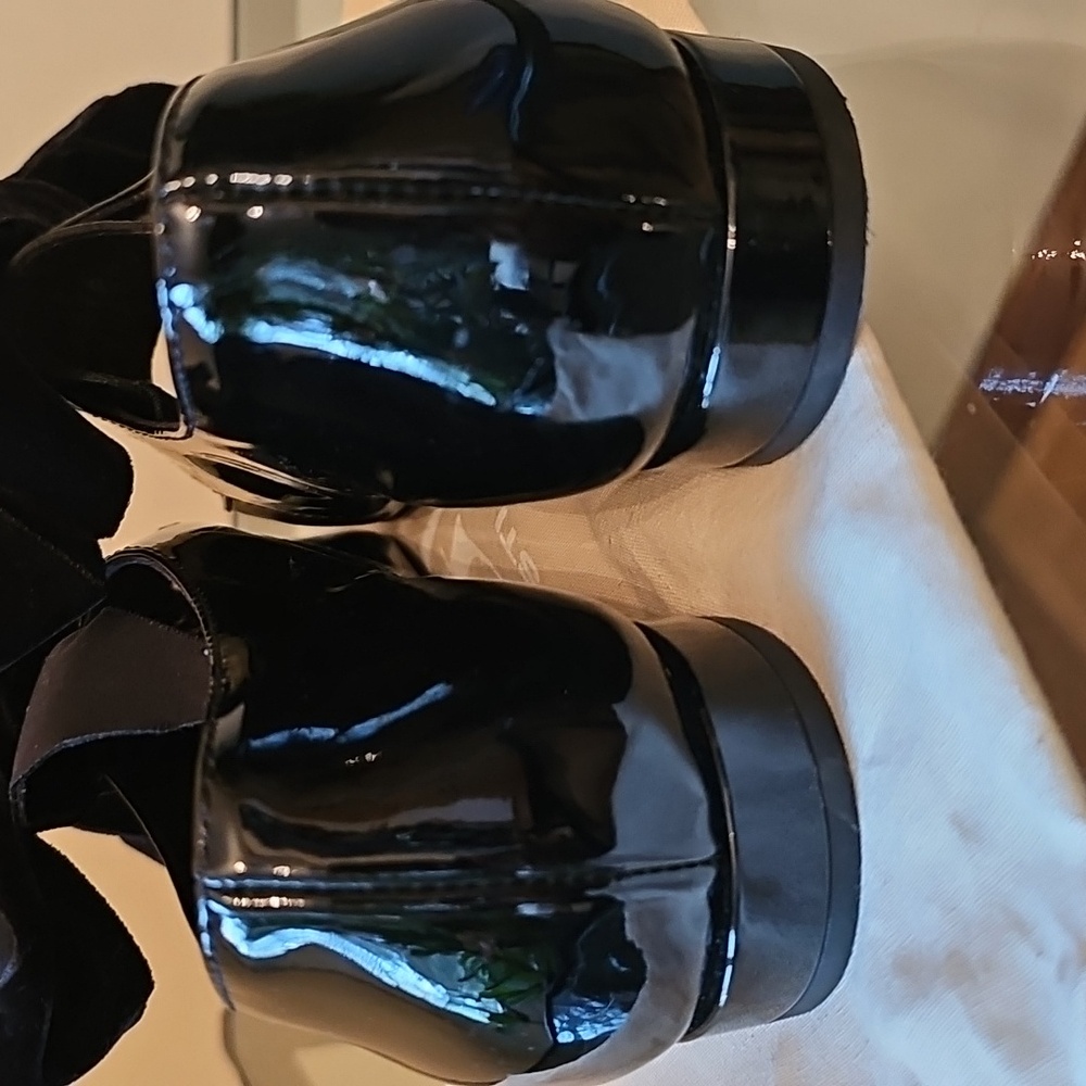 AGL Attilio Giusti Leombruni Elegant Black Patent Leather Women's Shoes. Size 7 - Picture 6 of 8